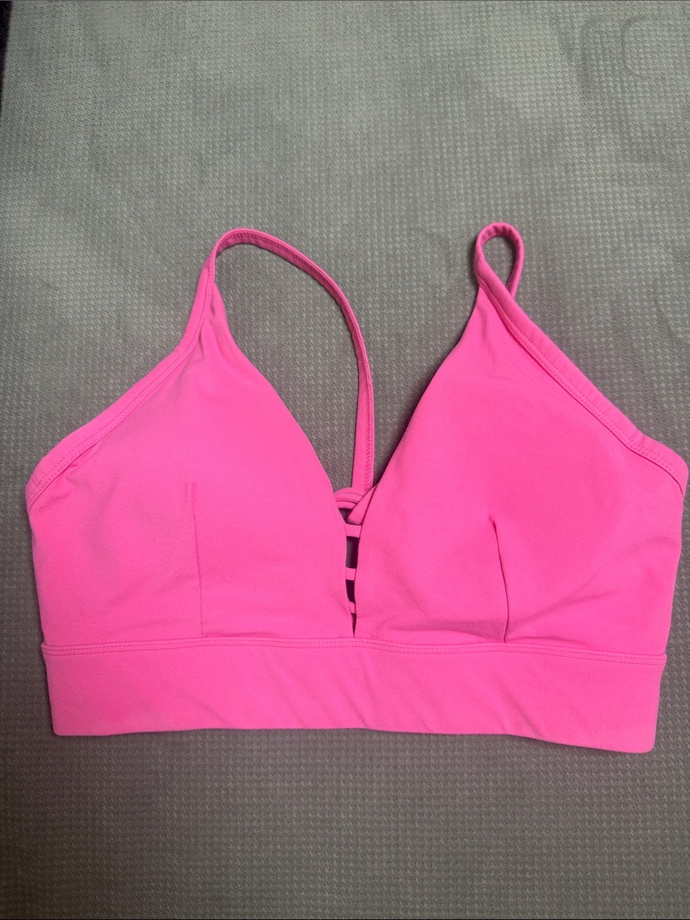 Sweaty Betty Pink Longline Sports Bra | Medium | Strappy Back | Medium Support